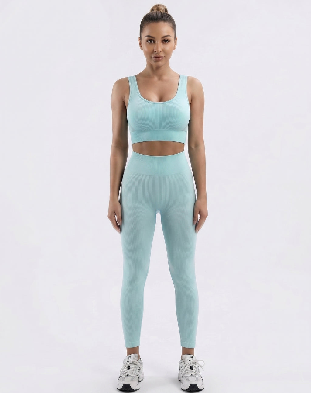 Serenity Ribbed Seamless Set – Sports Bra & Legging