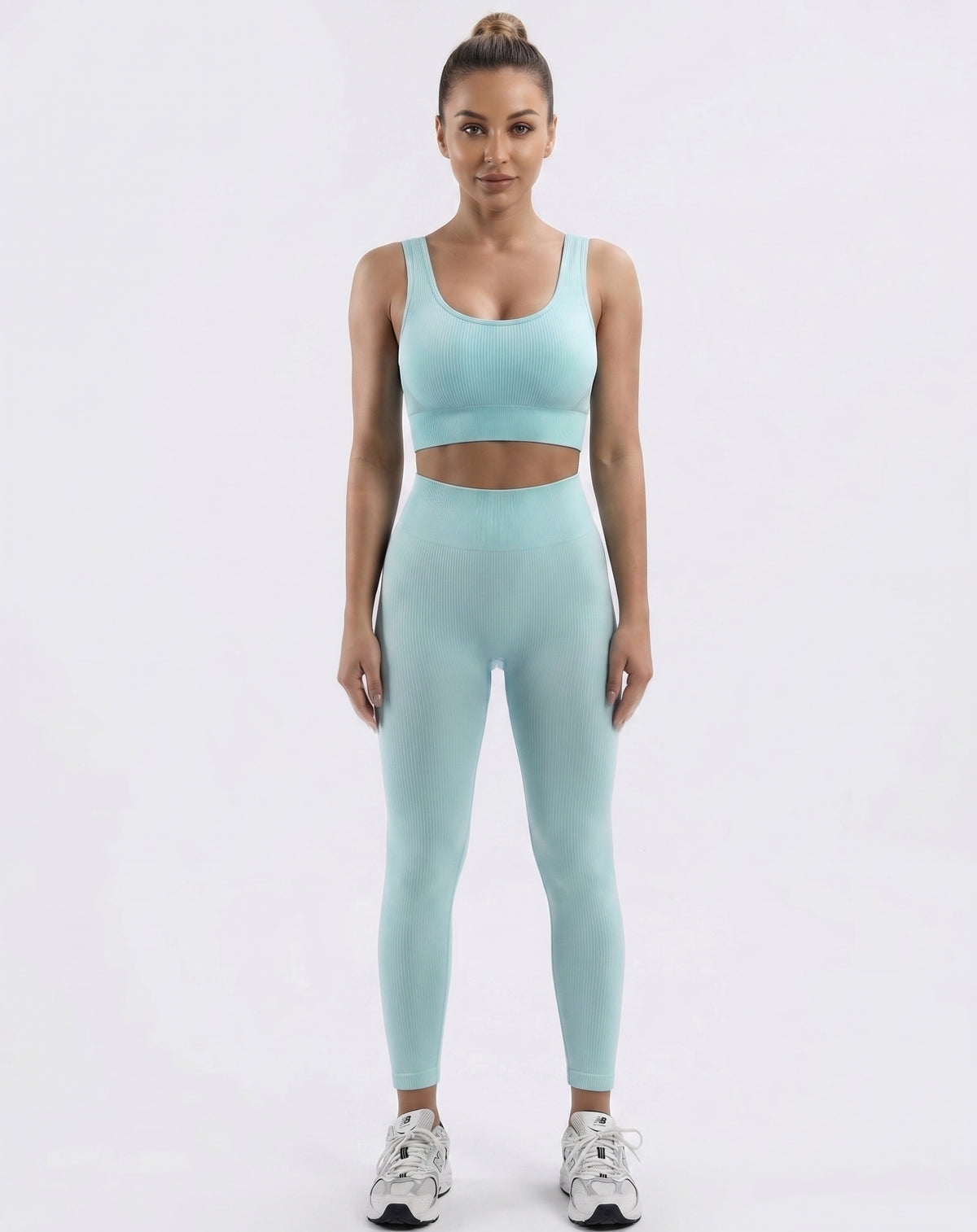 Serenity Ribbed Seamless Set – Sports Bra & Legging