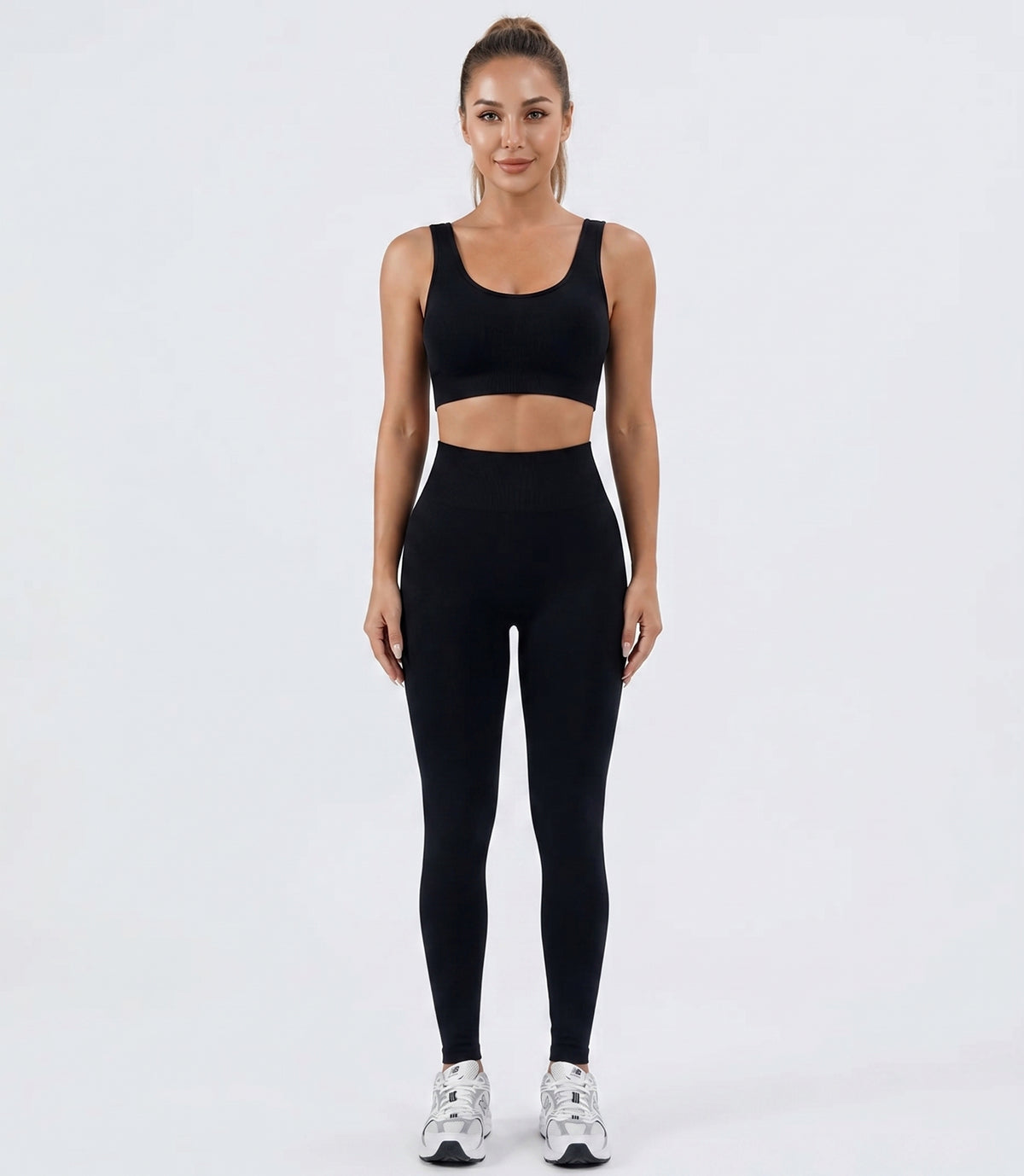 Serenity Ribbed Seamless Set – Sports Bra & Legging